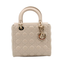 Sac Dior Lady Dior en cuir cannage ivoire