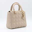 Dior Lady Dior bag in ivory cannage leather