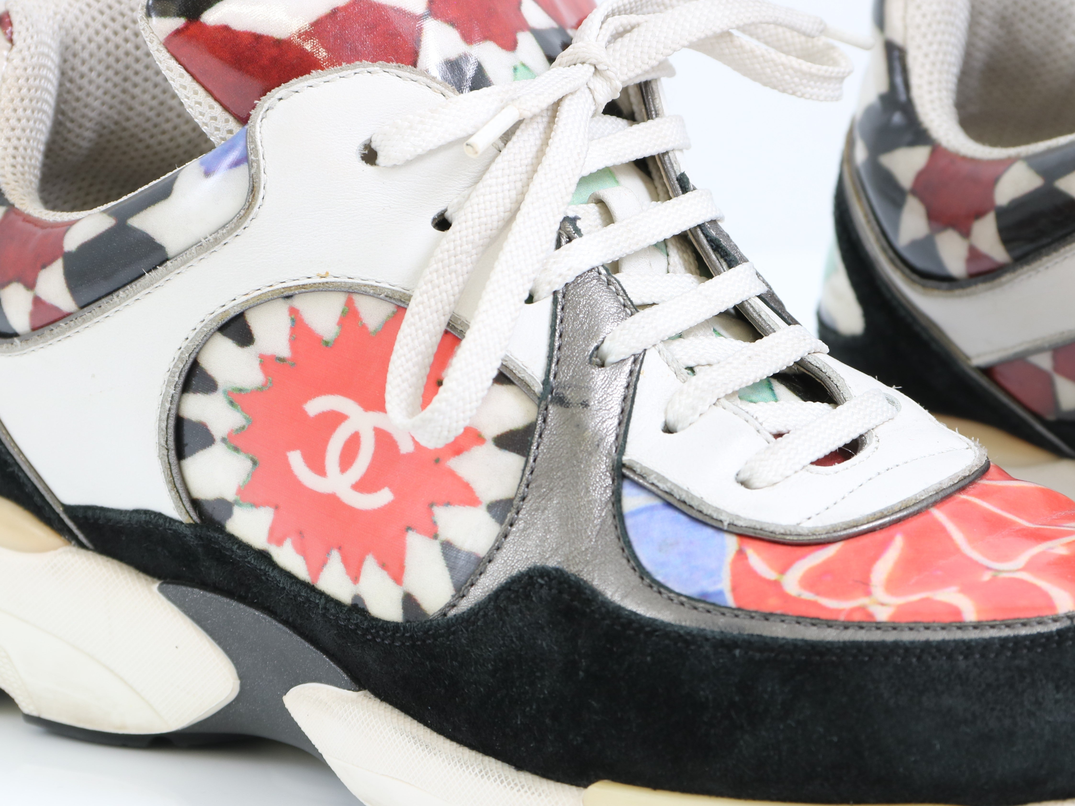 Chanel graffiti sneakers on sale
