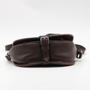 Sac Céline Box en cuir lisse marron foncé