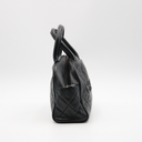 Chanel Black Quilted Leather Bowling Bag