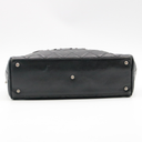 Chanel Black Quilted Leather Bowling Bag