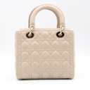 Dior Lady Dior bag in ivory cannage leather