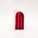 Valentino Garavani Rockstud striped pink and white leather bag
