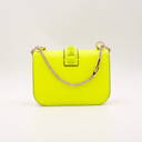 Valentino Garavani Rockstud Bicolor Neon Yellow and Beige Bag