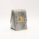 Dior Diorama Small Metallic Grey Bag
