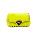 Valentino Garavani Rockstud Mini Flap Bag Neon Yellow