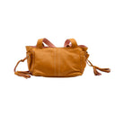 PRADA Camel Leather Handbag with Pink Lining
