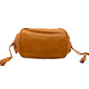 PRADA Camel Leather Handbag with Pink Lining