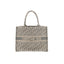 DIOR Sac Book Tote Medium en toile brodée Dior Oblique grise