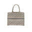 DIOR Sac Book Tote Medium en toile brodée Dior Oblique grise