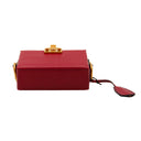DIOR Dior Addict Box Bag in burgundy leather
