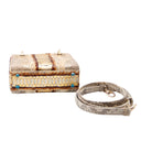 DIOR Sac Lady Dior en cuir exotique doré