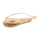 DIOR Saddle Bag in beige monogram canvas embroidered with flowers
