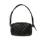 CHANEL Ligne Cambon Small Camera Bag (Small Rectangle) en cuir noir matelassé