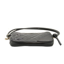 CHANEL Cambon Line Small Camera Bag (Small Rectangle) in quilted black leather