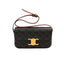 CELINE Sac Triomphe Claude en toile Triomphe et cuir marron