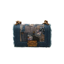 CHANEL Boy Bag en patchwork denim et toile (Collection 2015-2016)