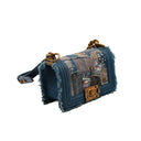 CHANEL Boy Bag in patchwork denim and canvas (2015-2016 Collection)