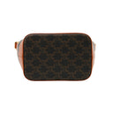 CELINE Sac Seau Moyen en toile Triomphe et cuir camel