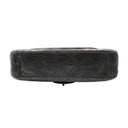 CHANEL 2.55 Reissue in black aged leather and silver-tone metal