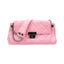 CHANEL Sac Accordéon Flap Bag en cuir d’agneau rose et métal argenté