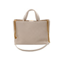 CHANEL Coco Cabas bag in chalk caviar leather and gold-tone metal