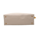 CHANEL Coco Cabas bag in chalk caviar leather and gold-tone metal