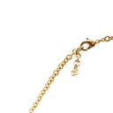 CHANEL – Sautoir CC en métal doré et résine chocolat A23