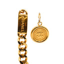 CHANEL – 1994 Vintage Gold-Plated Chain Belt with CC Medallion