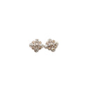 CHANEL – Floral Rhinestone Earrings