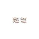CHANEL – Silver CC Earrings