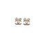 CHANEL – Boucles d’oreilles CC nœud strass
