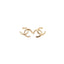 CHANEL – Boucles d’oreilles doubles CC entrelacés strass