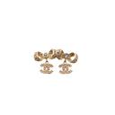 CHANEL – Bow Stud Earrings and Strass CC Pendants