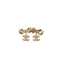 CHANEL – Boucles d’oreilles nœuds et pendentifs CC strass