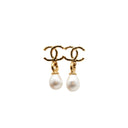CHANEL – CC Earrings with pearlescent drop pearl – 2022 Collection