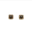CHANEL – Boucles d’oreilles carrées CC strass – A22