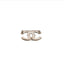 CHANEL – Broche CC strass & émail noir motif zébré
