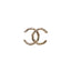 CHANEL – Broche CC strass torsadée A24