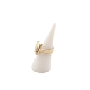 CHANEL – CC Rhinestone Ring – Size 52 – 2015 Collection