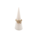 CHANEL – Bague CC dorée – Taille 53 – Collection 2015