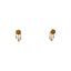 DIOR – Boucles d’oreilles fleur et perles pendantes – Doré