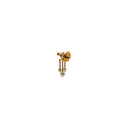 DIOR – Flower and Dangle Pearl Earrings – Gold-Tone