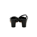 CHANEL – Patent Slingback – Black Patent Leather