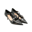 DIOR – Spectadior Mary-Jane brogues – Black / patent leather + perforations