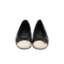 CHANEL – Ballerine bicolore – Noir / ivoire
