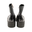 CHANEL – Platform Cap-Toe Boot – Black Leather & Patent Leather