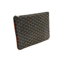 GOYARD – Senat MGM Pouch – Black Goyardine canvas / natural leather