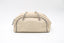 Sac à main Bowling Chanel en cuir beige